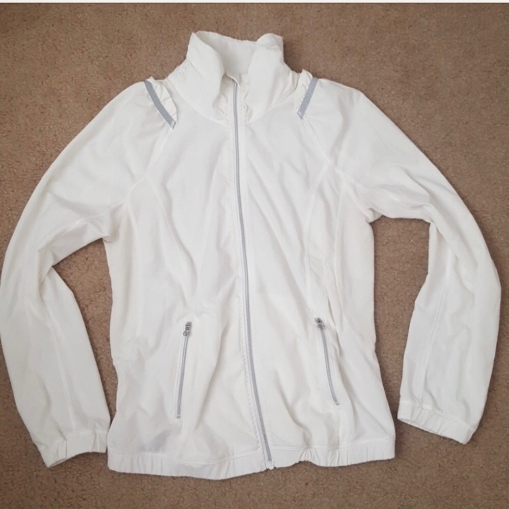 lululemon white zip up jacket